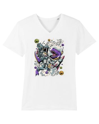 Dinosaur & Astronaut White