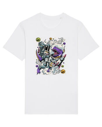 Dinosaur & Astronaut White
