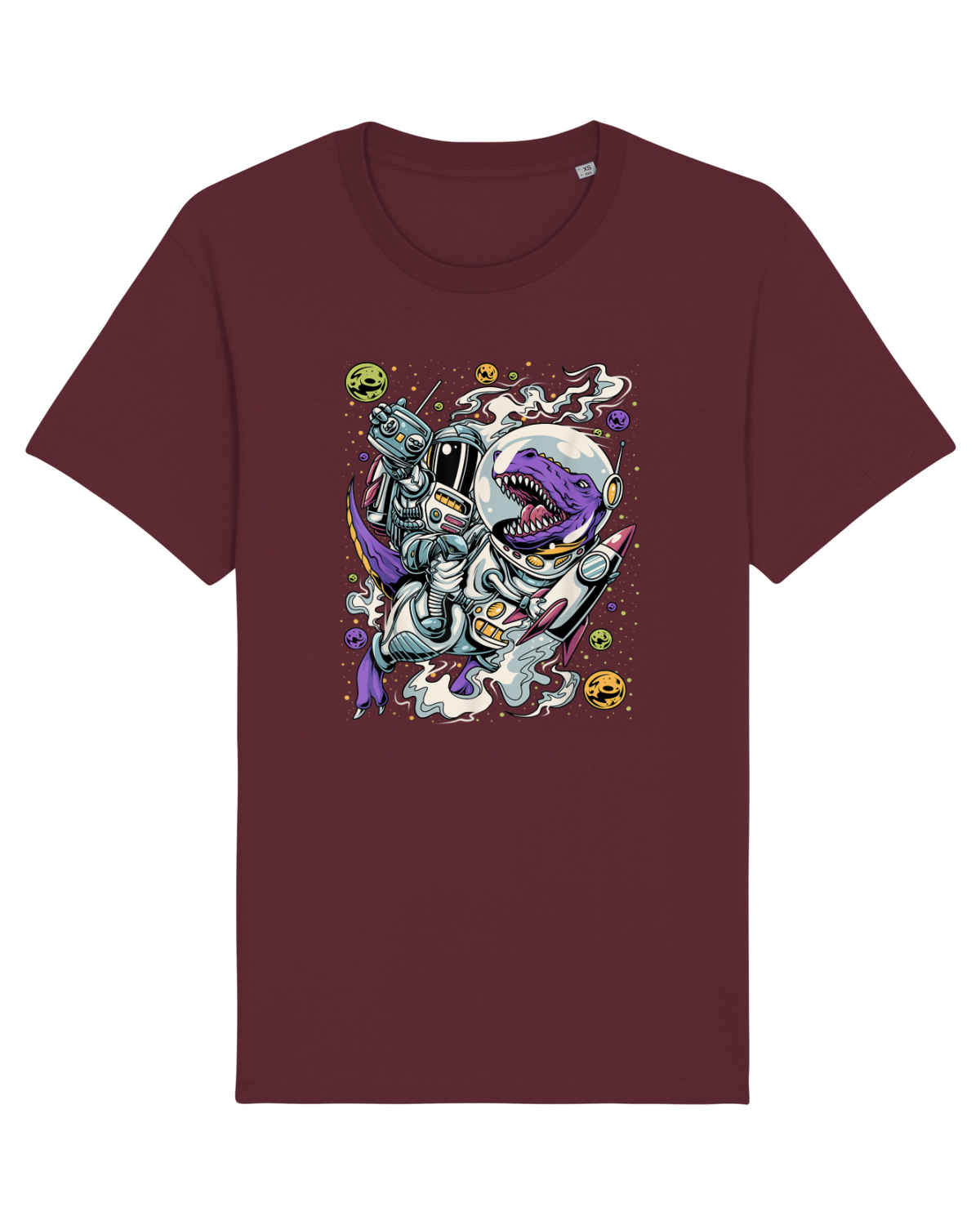Tricou mânecă scurtă Unisex Rocker Burgundy