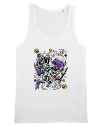 Dinosaur & Astronaut White