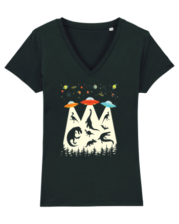 Alien Dinosaur Abduction  Black
