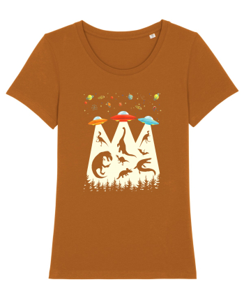 Alien Dinosaur Abduction  Roasted Orange