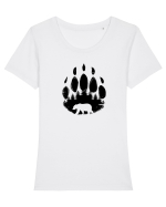 Ursul Brun Regele Pădurii Tricou mânecă scurtă guler larg fitted Damă Expresser