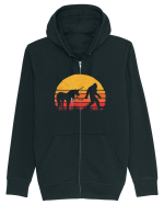 Bigfoot Unicorn Retro Legends Hanorac cu fermoar Unisex Connector