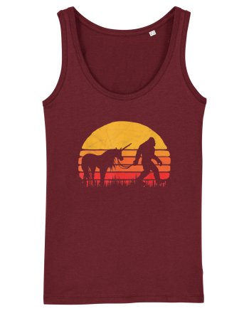Bigfoot Unicorn Retro Legends Burgundy