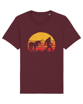 Bigfoot Unicorn Retro Legends Burgundy