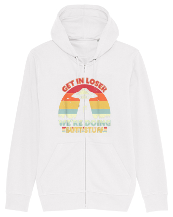Retro Sunset Get In Loser White