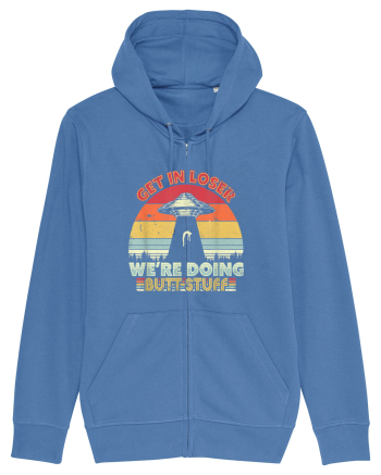 Retro Sunset Get In Loser Bright Blue