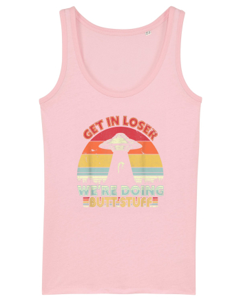 Retro Sunset Get In Loser Cotton Pink