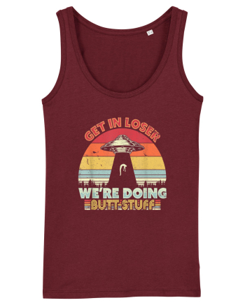 Retro Sunset Get In Loser Burgundy