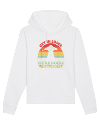 Retro Sunset Get In Loser White