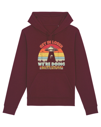 Retro Sunset Get In Loser Burgundy