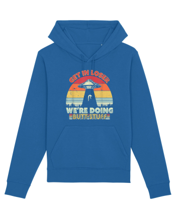 Retro Sunset Get In Loser Royal Blue
