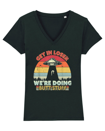 Retro Sunset Get In Loser Black