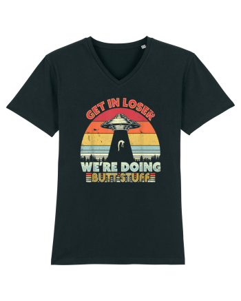 Retro Sunset Get In Loser Black