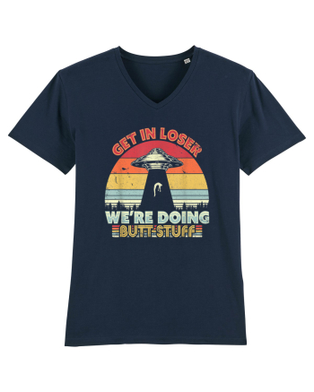 Retro Sunset Get In Loser French Navy