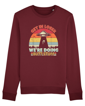 Retro Sunset Get In Loser Burgundy