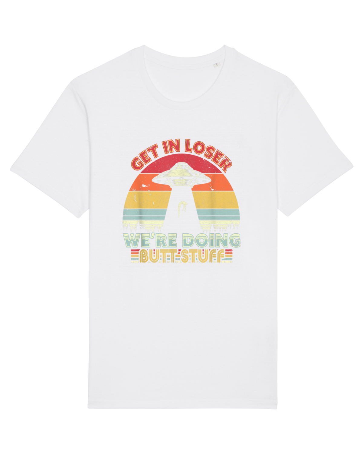 Tricou mânecă scurtă Unisex Rocker White