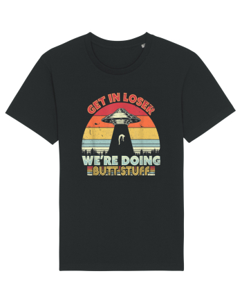 Retro Sunset Get In Loser Black