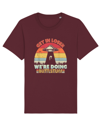 Retro Sunset Get In Loser Burgundy