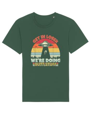 Retro Sunset Get In Loser Bottle Green