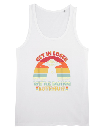 Retro Sunset Get In Loser White