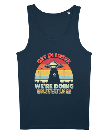 Retro Sunset Get In Loser Navy