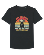 Retro Sunset Get In Loser Tricou mânecă scurtă guler larg Bărbat Skater