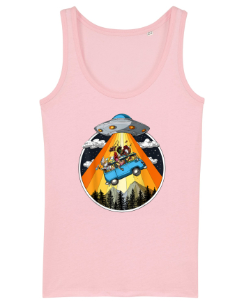 Hippie Van Alien Abduction Cotton Pink