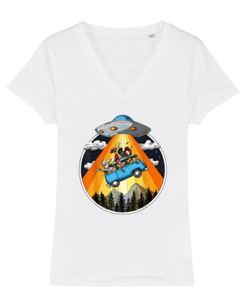 Hippie Van Alien Abduction White