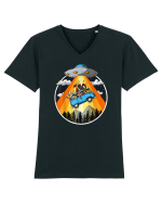 Hippie Van Alien Abduction Tricou mânecă scurtă guler V Bărbat Presenter