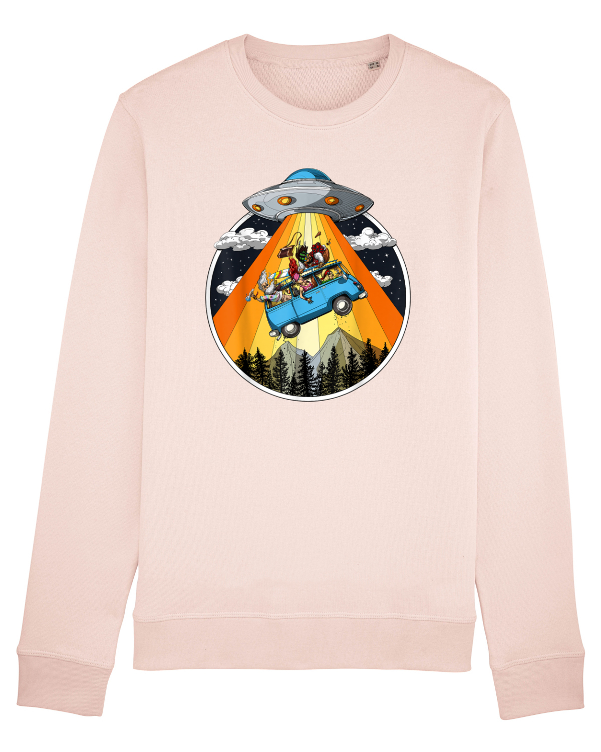 Bluză mânecă lungă Unisex Rise Candy Pink