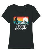 Bigfoot I Hate People Tricou mânecă scurtă guler larg fitted Damă Expresser