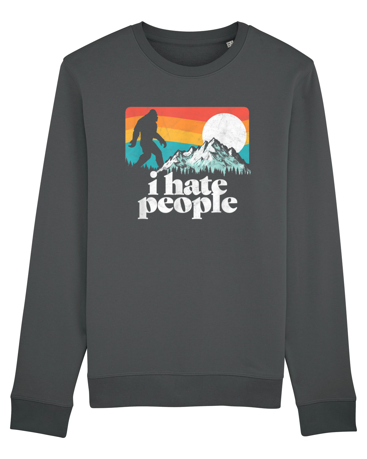 Bluză mânecă lungă Unisex Rise Anthracite