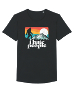 Bigfoot I Hate People Tricou mânecă scurtă guler larg Bărbat Skater