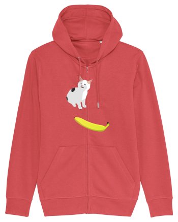 Cat no like banana Carmine Red