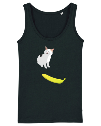 Cat no like banana Black
