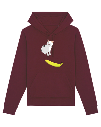 Cat no like banana Burgundy