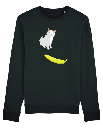 Cat no like banana Black