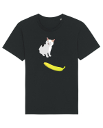 Cat no like banana Tricou mânecă scurtă Unisex Rocker