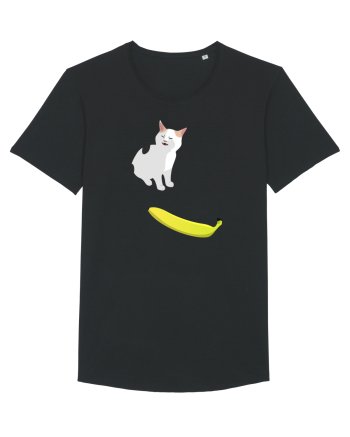 Cat no like banana Black