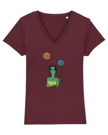 Party Alien Burgundy