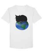 Pisica uriasa Tricou mânecă scurtă guler larg Bărbat Skater