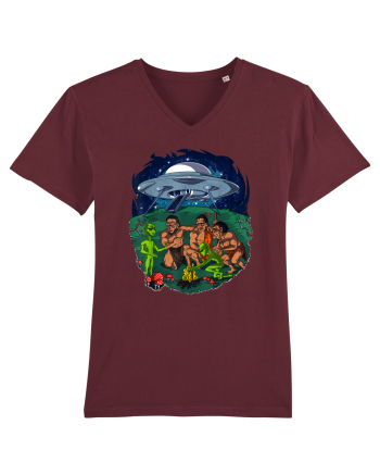 Neanderthal Space Aliens Burgundy
