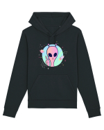 Cool Trippy Pink Alien Hanorac Unisex Drummer