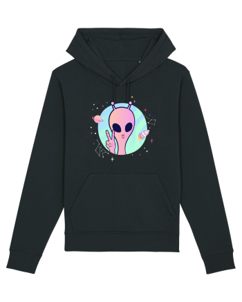 Cool Trippy Pink Alien Black