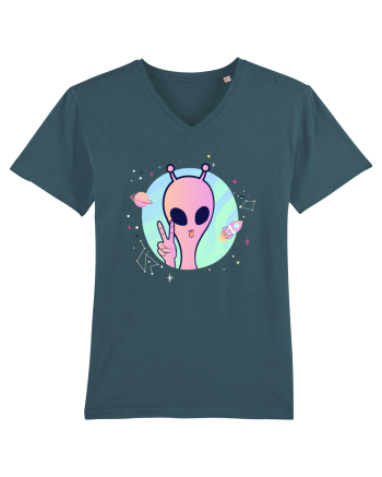 Cool Trippy Pink Alien Stargazer