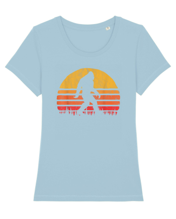  Bigfoot Walking Retro Sunset Sky Blue