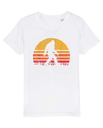  Bigfoot Walking Retro Sunset White