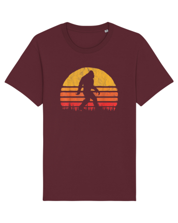  Bigfoot Walking Retro Sunset Burgundy